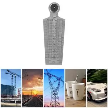 Метрический конусный калибр, шкала диафрагмы, щуп для клина, измерительные инструменты для измерения зазора в сверле серебряный