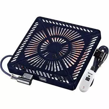 Metro Kotatsu Replacement Heater U-shaped Quartz Tube Heater Hand Temperature Control Type MSU-601E(K) Black