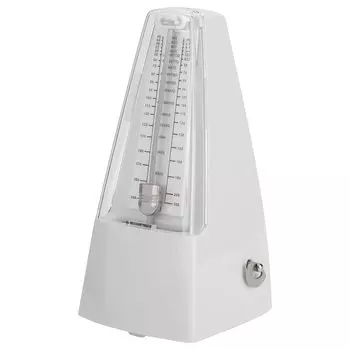 Метроном Универсальный башенный метроном Простой в использовании механический метроном Фортепианная практика (белый)