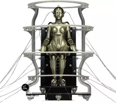 Metropolis Maschinenmensch Launch Scale неокрашенная пластиковая модель комплект X-Plus Ver. 1/8