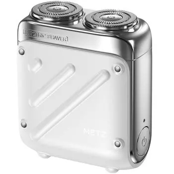 METZ Electric Small IPX7 Compact Easy для влажной и сухой бритвы, включает в себя хранение, деловой подарок, бритва, мужская, бритье, электрическая, водонепроницаемая, бритва,