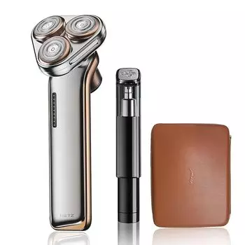 METZ (Mets) shaver electric shaver electric shaving mens shaver rotary 45 blades shaving nose hair cutter with Wet and dry use low noise IPX7