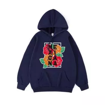 Мексика Буква Флаг Принт Худи Женское Удобное Свободное Зимнее Флисовое Теплое Худи Базовое Уличное M