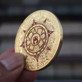 Мексика Майя Ацтекский календарь Искусство Пророчество Культура 1.57 *0.12 Золотые монеты Коллекционные предметы