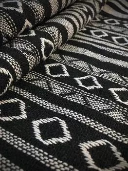 Мексиканская этническая ткань Добби Обрезки ткани Узоры нативного Ортега Материалы для рукоделия Товары для рукоделия Скатерть Аксессуары для сумок ручной работы Работы по изготовлению мешочков