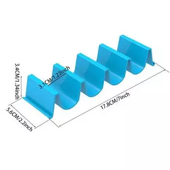 Мексиканская подставка для рулетов, держатель для тако, подставка для блинов в форме тортильи, креативная подставка для подноса в форме волны, подставка для торта тако, кухонные гаджеты красный