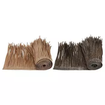 Мексиканская соломенная крыша из соломы многофункциональная 39x20 дюймов искусственная пальмовая солома рулоны для хижины сад патио принадлежности декор