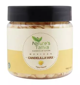 Мексиканский Канделильский воск: питание и защита кожи (100 г), Mexican Candelilla Wax, Nature s Tattva 23.25