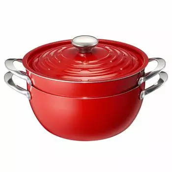 Meyer Pot 24cm Aluminum Alloy IH Compatible Lightweight Red Pot Two-handed Light Set [] LPT-2SRD красный