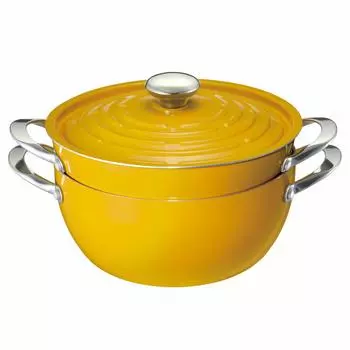 Meyer Pot 24cm Aluminum Alloy IH Compatible Lightweight Yellow Pot Two-handed Light Set [] LPT-2SYL жёлтый