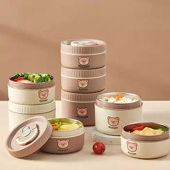 MeyJig нержавеющая сталь ланч-бокс контейнер для еды в микроволновке портативный бенто-бокс для детей 600 мл