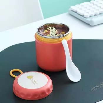 MeyJig Stainless Steel Lunch Box Keep Temperature Leakproof Food Container School Office Portable Bento Box красный