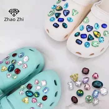 Международный стиль Кристалл Алмазный Подвеска для обуви Декор для садовой обуви