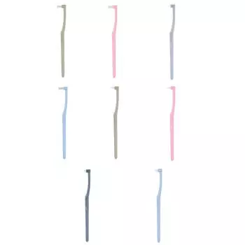 Межзубная щетка для ортодонтической чистки зубов, инструменты для чистки между зубами, мягкие микрощетки с заостренной/плоской головкой C