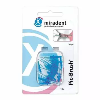 Межзубная щетка Miradent PIC-Brush большая синяя 12 шт.