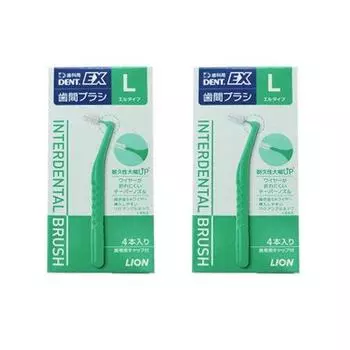 Межзубной ершик Lion 4 шт x 2 шт DENT.EX (L (зеленый))