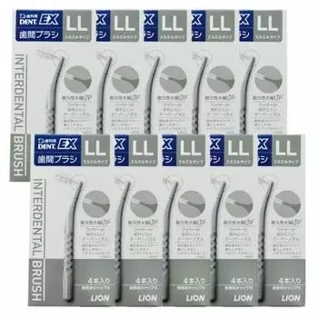 Межзубной ершик Lion EX 4 шт. x 10 шт. LL Gray DENT.