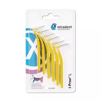 Межзубной ершик Miradent I-Prox L 0,5 мм желтый 6 шт.