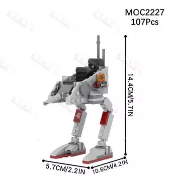 Межзвездный Фильм Серия Дроиды Строительные Блоки Креативная Научная Фантастика Военная Шагающая Машина Модель Оружия DIY Кирпичики Игрушки Для Детей