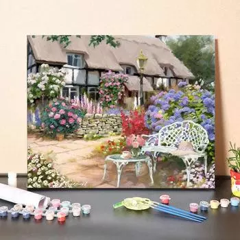 MF101 цифровая картина маслом акварельный пейзаж DIY живопись цифровой комплект живопись для детской гостиной украшения живопись рождественские подарки