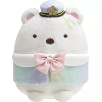 MF16101 Sumikko Gurashi Starry Sky Walk Пушистый плюшевый белый медведь
