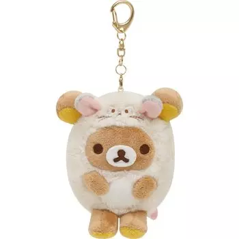 MF53501 Rilakkuma Ваша маленькая семья выходит в свет плюшевый брелок Rilakkuma [San-X]