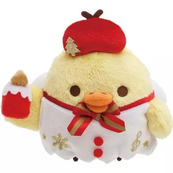 MF73201 Rilakkuma Christmas stuffed toy Kiiroitori