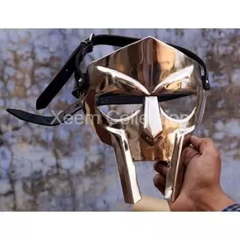 MF Doom Gladiator Mask 18g Мягкая сталь Средневековая маска для лица Хэллоуин Шлем