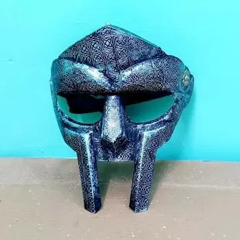 MF Doom Mask Стальная алюминиевая маска гладиатора Маска для лица Doom Face Cover Броня Подарок на Хэллоуин
