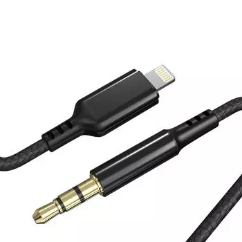 MFi Officially Certified TOMPOL Audio Cable Lightning to Audio Conversion Cable Lightning Male Aux Audio Cable High Durability HIFI Sound Quality