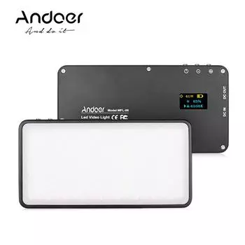 MFL-06 Мини-светодиодная лампа для видеокамеры и фотокамеры 3000-6500K с регулируемой яркостью 180 шт. встроенные светодиоды