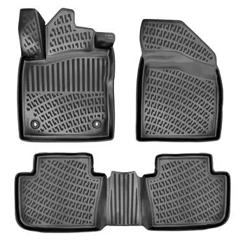МГ МГ4 (После 2022 года) Высококачественные и прочные резиновые автомобильные коврики — без запаха, нескользящие, долговечные.