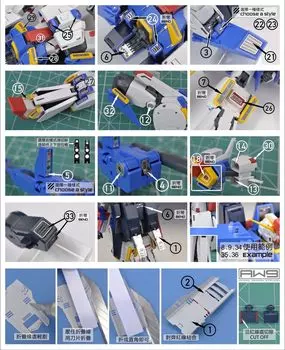 MG ZZ Gundam модификация детализированная высококачественные металлические детали 1/100 MSZ-010 Ver.Ka [предмет]