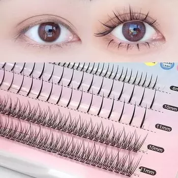 Мгновенные накладные ресницы, Нижние ресницы, Натуральные, Частичные накладные ресницы, Наращивание ресниц, Накладные ресницы, Оригинальный продукт, Легко для начинающих,