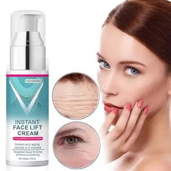 Мгновенный лифтинг-крем для подтяжки лица, разглаживающий мелкие морщины, крем-лифтинг для лица 50 мл One Size белый