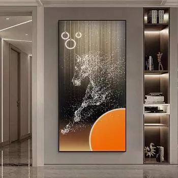 Мгновенный успех Абстрактная алмазная вышивка Аппликация Алмазная вышивка крестом 5d Алмазная картина Полная алмазная мозаика для гостиной и прихожей Искусство 100-50CM белый