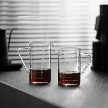 MHW-3BOMBER 360/500 мл Кофейный сервиз с ручкой Прозрачное стекло Ручной заварной кофейник для совместного использования чая Пива Кофе Инструмент для домашней кухни