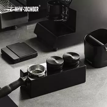 MHW-3BOMBER 51/53/58 мм Темпер и распределитель кофе с ковриком для темперирования Щетка для чистки Набор темперов для эспрессо Аксессуары для домашнего бариста