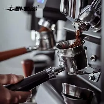 MHW 3BOMBER 51-58mm Coffee Dosing Funnel Stainless Steel Espresso Dosing Ring for 51-58mm Portafilter Home Barista Accessories