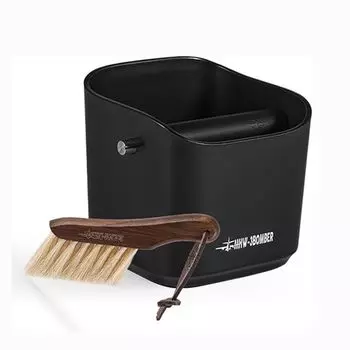 MHW-3BOMBER Coffee Knock Box 1,2 л, большая емкость для эспрессо, ведро для остатков кофе для домашнего использования с чистящей щеткой GB5967B +B5331W