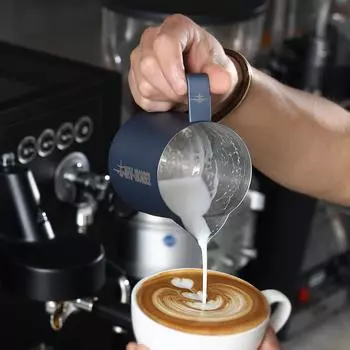 MHW-3BOMBER Кувшин для вспенивания молока Инструменты для латте-арта Профессиональный кувшин для вспенивания молока из нержавеющей стали Пар из кувшинов 400ml