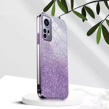 Mi11 11lite 12lite роскошный блестящий чехол с градиентным покрытием для Xiaomi Mi 12 11 13 Lite Ne Pro женский мягкий силиконовый чехол на заднюю панель Mi12 For Mi 11i розовый