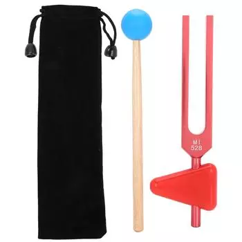 MI528 Алюминиевый сплав Камертон 528 Гц Звуковая лечебная камертон с молоточком