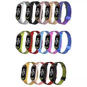 Mi band 7 6 3 4 5 ремешок металлический для Xiaomi Mi Band 7 браслет без винтов Xiaomi Mi Band 6 браслет Correa Xiomi MiBand5 ремешок на запястье for mi band 3 4 розового золота