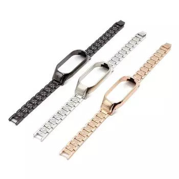 Mi Band 8 браслет металлический тонкий нарядный ремешок для Xiaomi Mi Band 8 браслет блестящий для женщин ремешок для часов ремешок из сплава серебристого цвета Mi Band 8 серебряный