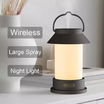 Mi Fan Retro Horse Lamp Увлажнитель воздуха 400 мл USB Беспроводной перезаряжаемый ароматический диффузор со светодиодным ночником pink1