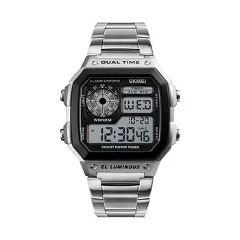 MIANBAO спортивные мужские часы из нержавеющей стали 5ATM водонепроницаемые цифровые мужские часы с подсветкой мужские Relogio Musculino хронограф