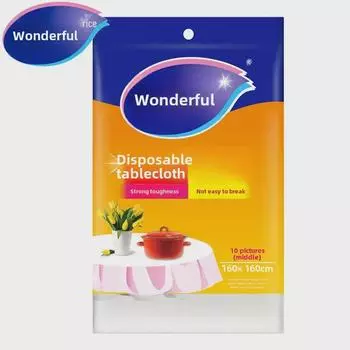 Miaojie Прочная одноразовая скатерть C-Type Extra Large для пикника на открытом воздухе и кемпинга Red