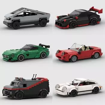 Miata MX-5 NA M3 MOC Car Speed Champions Super Race F1 Vehicle Model Building Block Technical Racing Brick Christmas Gift City