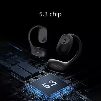 Mibro Earphone O1 Open Wireless Headset BT 5.3 Наушники Беспроводные Наушники Наушники-вкладыши ENC Call Noise чёрный